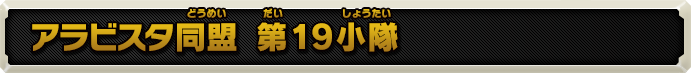 アラビスタ同盟  第19小隊